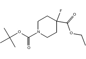 4-Fluoro-1-(1,1-dimethylEthyl)-1,4-piperidinedicarboxylicacid-4-Ethylester structure, CAS 416852-82-9