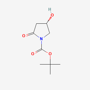 (S)-1-Boc-4-Hydroxy-2-pyrrolidinone structure, CAS 320343-58-6
