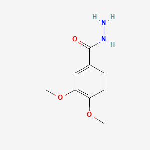 3,4-Dimethoxybenzhydrazide structure, CAS 41764-74-3