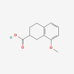 8-Methoxy-1,2,3,4-tetrahydronaphtalene-2-carboxylicacid structure, CAS 32178-63-5