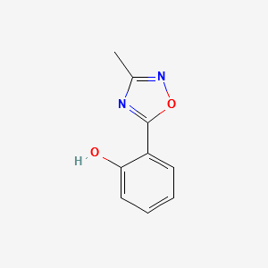 2-(3-Methyl-1,2,4-oxadiazol-5-yl)phenol structure, CAS 79349-23-8