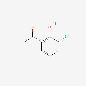 1-(3-Chloro-2-hydroxyphenyl)ethan-1-one structure, CAS 3226-34-4