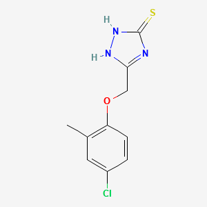 5-((4-Chloro-2-Methylphenoxy)methyl)-4H-1,2,4-triazole-3-thiol structure, CAS 794554-73-7
