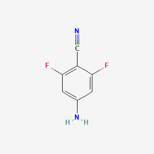 4-Amino-2,6-difluoro-benzonitrile structure, CAS 207297-92-5