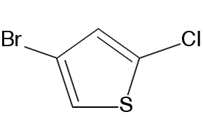 4-Bromo-2-chlorothiophene structure, CAS 32431-93-9