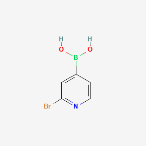 2-Bromopyridine-4-boronicacid structure, CAS 458532-94-0