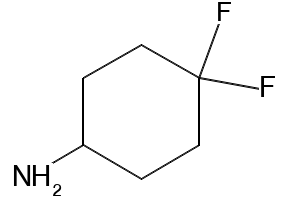 4,4-Difluorocyclohexanamine structure, CAS 458566-84-2