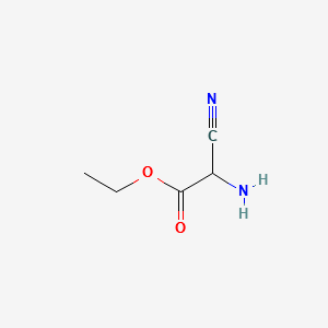 Ethyl2-amino-2-cyanoacetate structure, CAS 32683-02-6