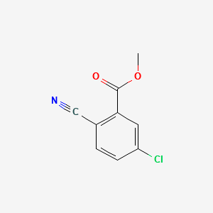 Methyl5-chloro-2-cyanobenzoate structure, CAS 439117-38-1