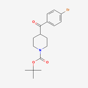 1-Boc-4-(4-Bromobenzoyl)piperidine structure, CAS 439811-37-7