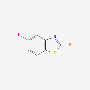 2-Bromo-5-fluorobenzothiazole structure, CAS 441715-01-1