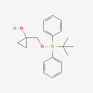 1-[[[(1,1-DimethylEthyl)diphenylsilyl]oxy]methyl]cyclopropanol structure, CAS 441784-82-3