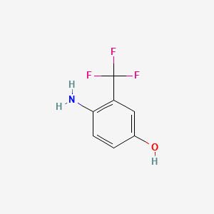 4-Amino-3-(trifluoromethyl)phenol structure, CAS 445-04-5