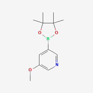 Methoxypyridine-3-boronicacid,pinacolester structure, CAS 445264-60-8
