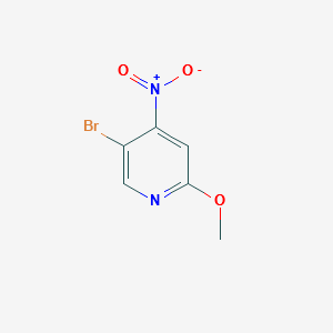 5-Bromo-2-methoxy-4-nitro-pyridine structure, CAS 446284-18-0