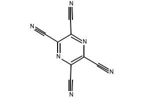 Pyrazinetetracarbonitrile structure, CAS 33420-37-0