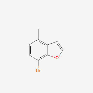 7-Bromo-4-methylbenzofuran structure, CAS 799766-13-5