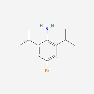 4-Bromo-2,6-bis(1-methylEthyl)benzenamine structure, CAS 80058-84-0