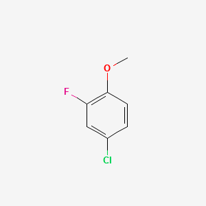 4-Chloro-2-fluoroanisole structure, CAS 452-09-5