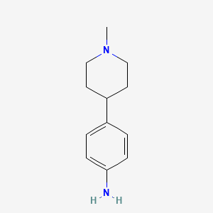 4-(1-Methylpiperidin-4-yl)aniline structure, CAS 454482-12-3