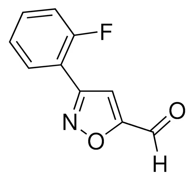 3-(2-Fluoro-phenyl)-isoxazole-5-carbaldehyde structure, CAS 808740-52-5