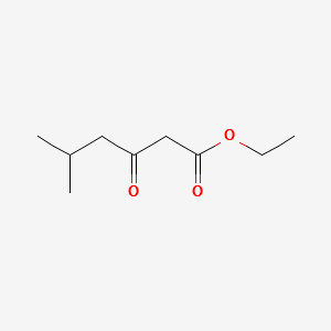 5-Methyl-3-oxo-hexanoicacidethylester structure, CAS 34036-16-3