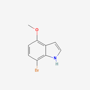 7-Bromo-4-methoxyindole structure, CAS 81224-16-0