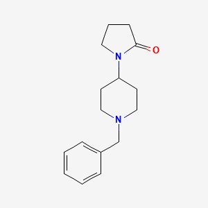 1-(1-Benzylpiperidin-4-yl)pyrrolidin-2-one structure, CAS 340962-88-1