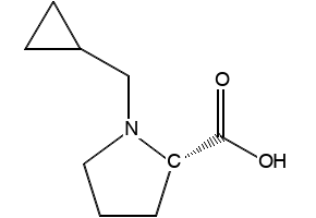 (1-Cyclopropylmethyl)pyrrolidine-2-carboxylicacidhydrochloride structure, CAS 342793-01-5