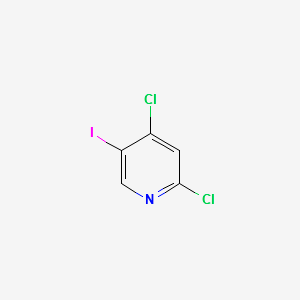 Pyridine,2,4-dichloro-5-iodo- structure, CAS 343781-49-7