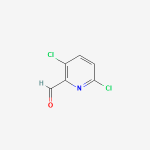 2-Pyridinecarboxaldehyde,3,6-dichloro- structure, CAS 343781-53-3