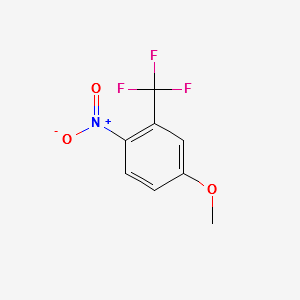 1-Methoxy-4-nitro-3-(trifluoromethyl)benzene structure, CAS 344-39-8