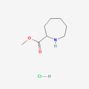Hexahydro-1H-azepine-2-carboxylicacidmethylesterhydrochloride structure, CAS 34459-10-4
