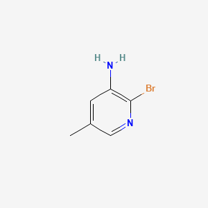 2-Bromo-3-amino-5-bromopyridine structure, CAS 34552-14-2