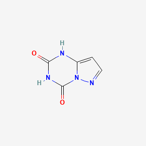 Pyrazolo[1,5-a]-1,3,5-triazine-2,4(1H,3H)-dione structure, CAS 34683-40-4