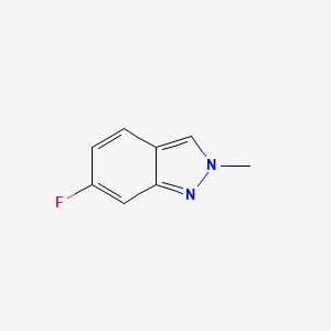 6-Fluoro-2-Methyl-2H-indazole structure, CAS 348-39-0