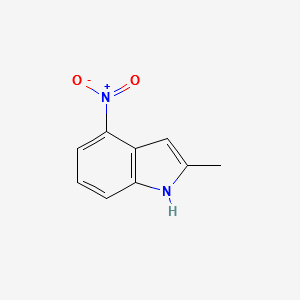2-Methyl-4-nitroindole structure, CAS 3484-10-4