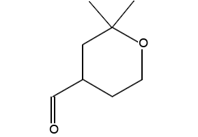 2,2-Dimethyltetrahydro-2H-pyran-4-carbaldehyde structure, CAS 34941-21-4