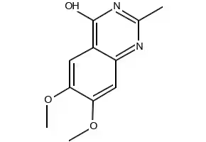 6,7-Dimethoxy-2-methylquinazolin-4-ol structure, CAS 35241-23-7