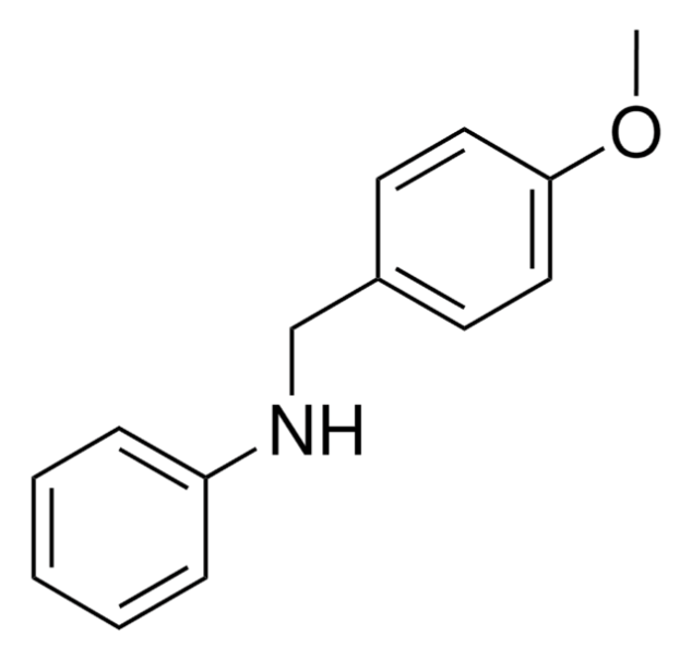 N-phenyl-4-methoxybenzylamine structure, CAS 3526-43-0