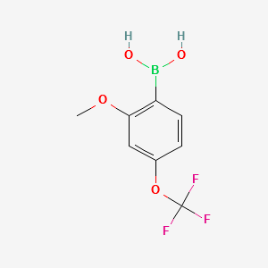 2-Methoxy-4-(trifluoromethoxy)-phenylboronicacid structure, CAS 355836-10-1