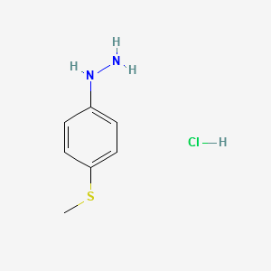 [4-(Methylthio)phenyl]hydrazinehydrochloride structure, CAS 35588-53-5