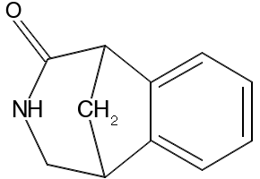 1,3,4,5-Tetrahydro-1,5-methano-2H-3-benzazepin-2-one structure, CAS 357426-13-2