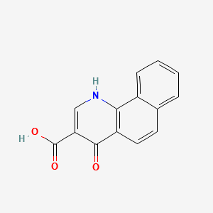 4-Hydroxy-benzo[H]quinoline-3-carboxylicacid structure, CAS 35957-14-3