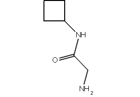 2-Amino-N-cyclobutyl-acetamide structure, CAS 359821-39-9
