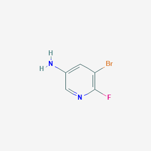 5-Amino-3-bromo-2-fluoropyridine structure, CAS 209328-99-4
