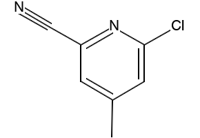 6-Chloro-4-Methylpicolinonitrile structure, CAS 209858-74-2