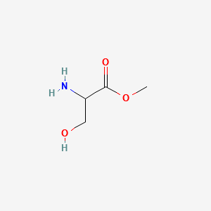 2-Amino-3-hydroxypropionicacidmethylester structure, CAS 2104-89-4