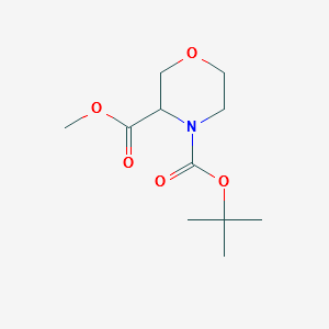 4-T-Butyloxycarbonylmorpholine-3-carboxylicacid structure, CAS 212650-45-8