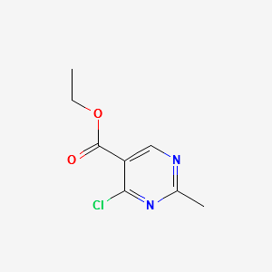 Ethyl4-chloro-2-Methylpyrimidine-5-carboxylate structure, CAS 2134-36-3